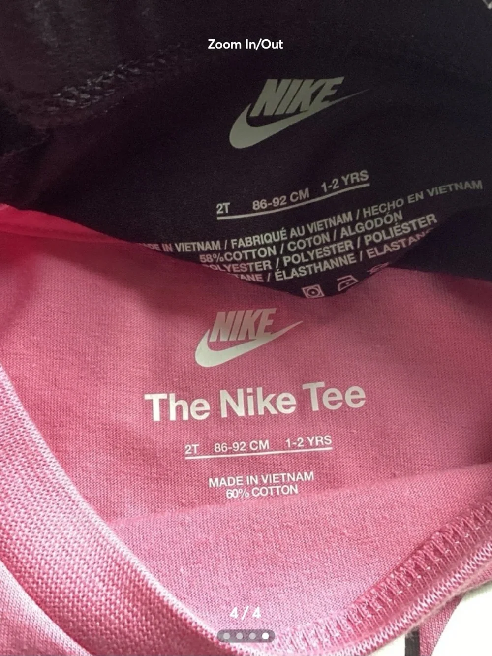 Nike Tee & Bike Shorts outfit girls size 2T(NWT) ~PRICE IS FIRM, NO OFFERS~ - Picture 4 of 4